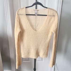 Vintage free people sheer knit mohair sweater